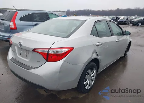 2014 Toyota Corolla Le z USA, uszkodzony, nr VIN 2T1BURHE7EC051378